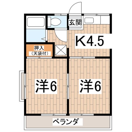 プラスハイツの物件間取画像